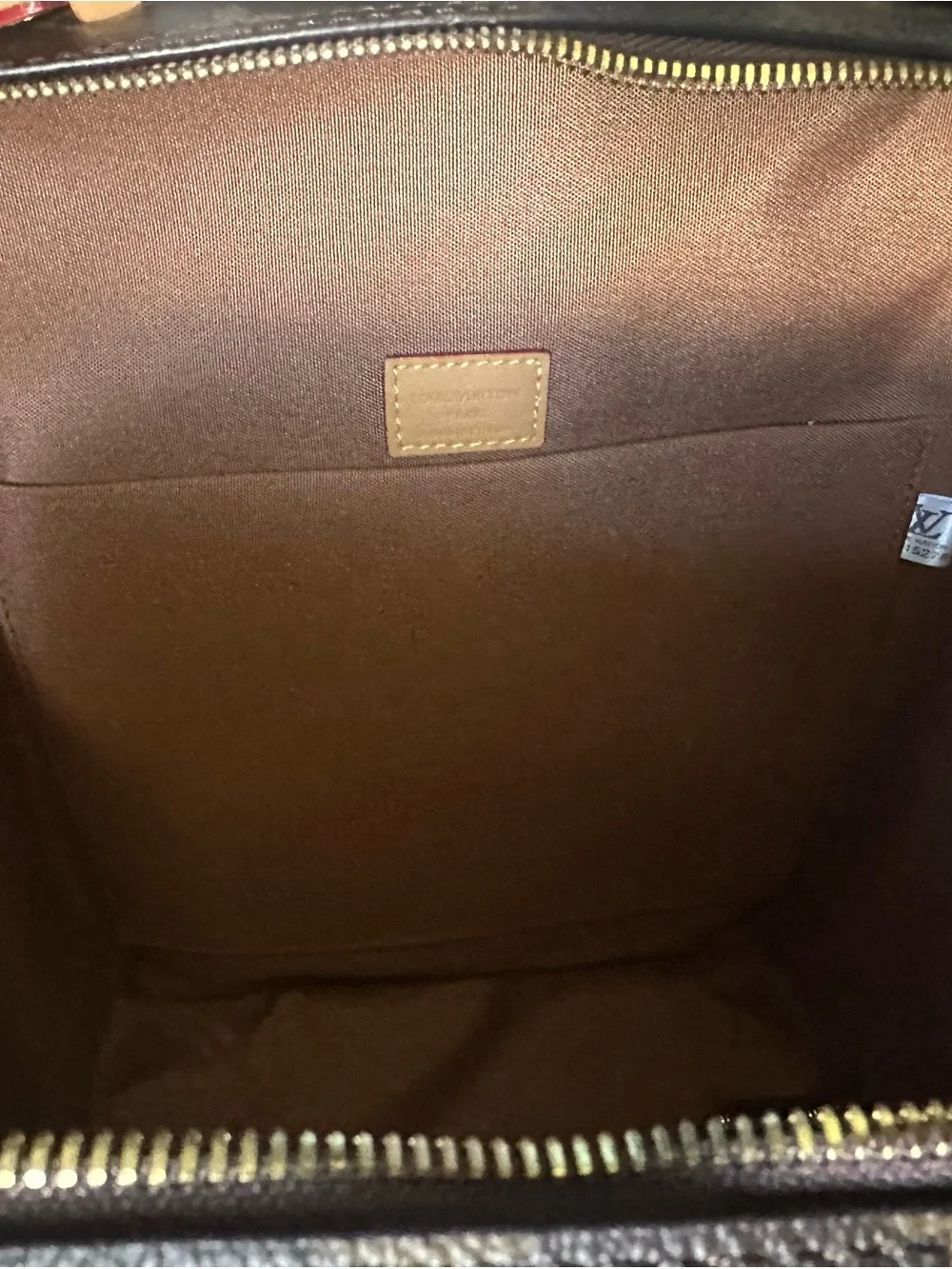 Monogram Canvas Vertical Backpack/Trunk - Brown/Tan - Picture 11 of 15